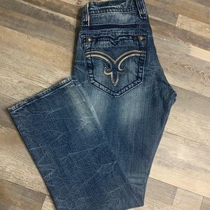 ROCK REVIVAL ARCHIE STRAIGHT 34x32  MENS JEANS